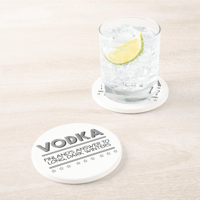 VODKA custom color coaster (Side)