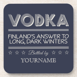 VODKA custom colour coasters