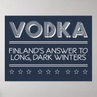 VODKA custom colour poster