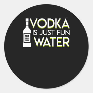 Vodka Is The Answer Funny Drunk Quote Water Bottle by EnvyArt