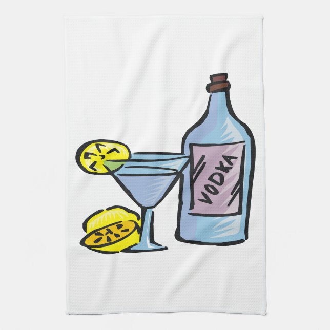 Vodka Tea Towel (Vertical)