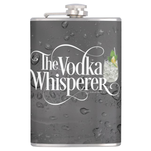 Vodka Whisperer Hip Flask (Front)