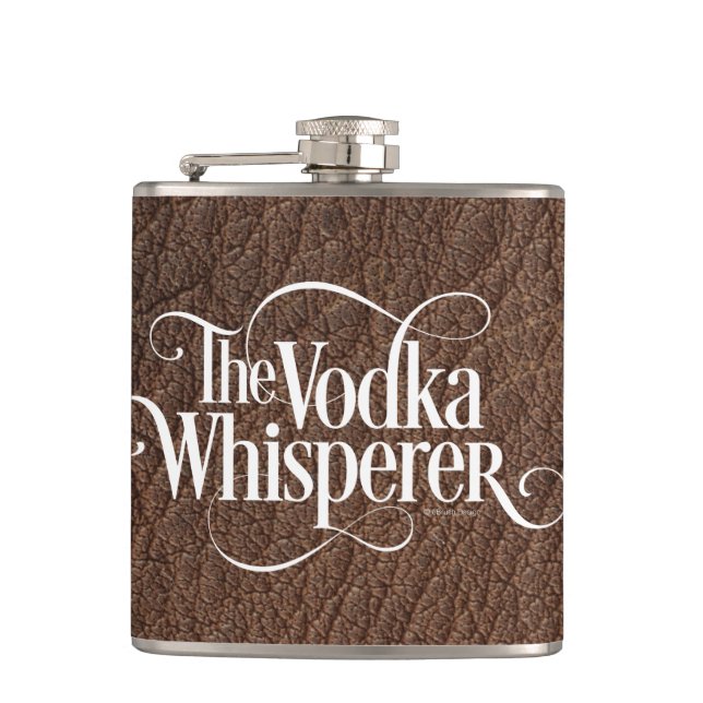 Vodka Whisperer Hip Flask (Front)