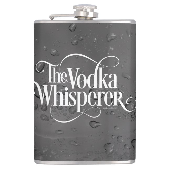 Vodka Whisperer Hip Flask (Front)