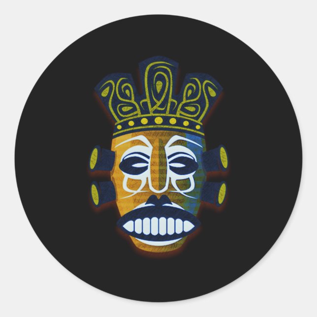 Vodun Voodoo African Religion Of Power Classic Round Sticker (Front)