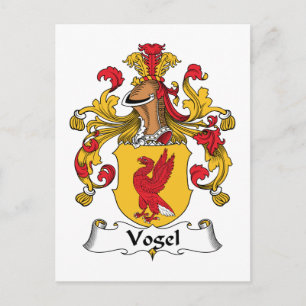 Vogel Family Crest Postcard