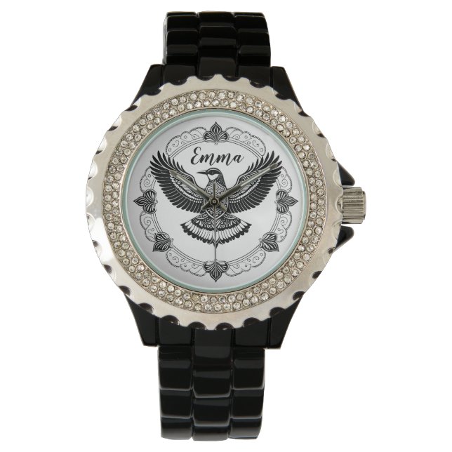 Vogel in Mandala Watch (Front)