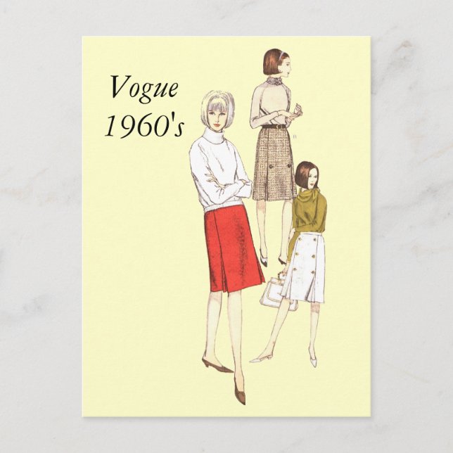 Vogue 1960s, Vogue1960's Postcard (Front)
