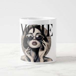 Vogue Fashion Girl Coffee Mug   Luxury Aesthetic M