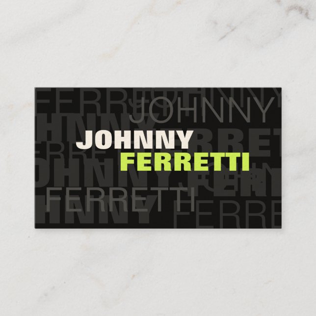 Vogue viii business card (Front)