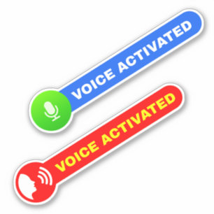 Voice Activated Stickers for Dispenser Machine