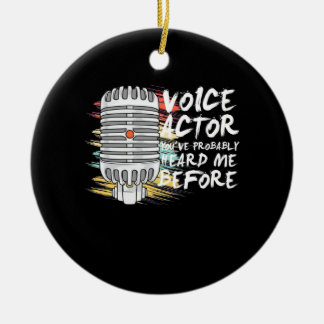 Voice Actor Before Ceramic Tree Decoration