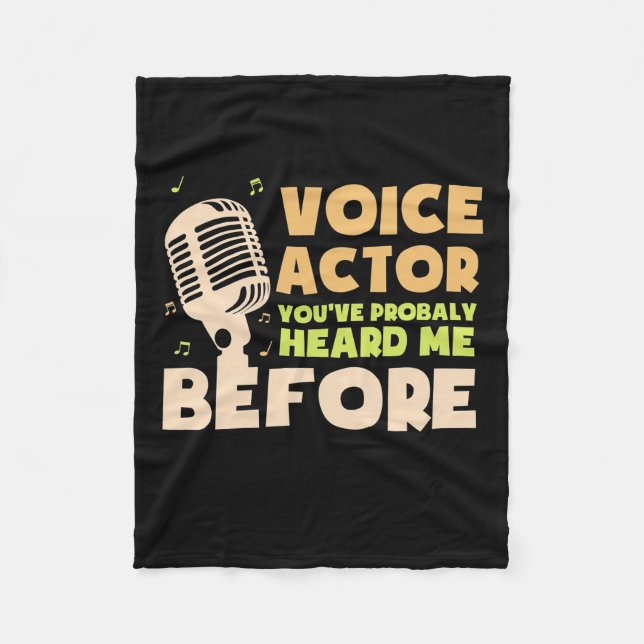 Voice Actor Fleece Blanket (Front)