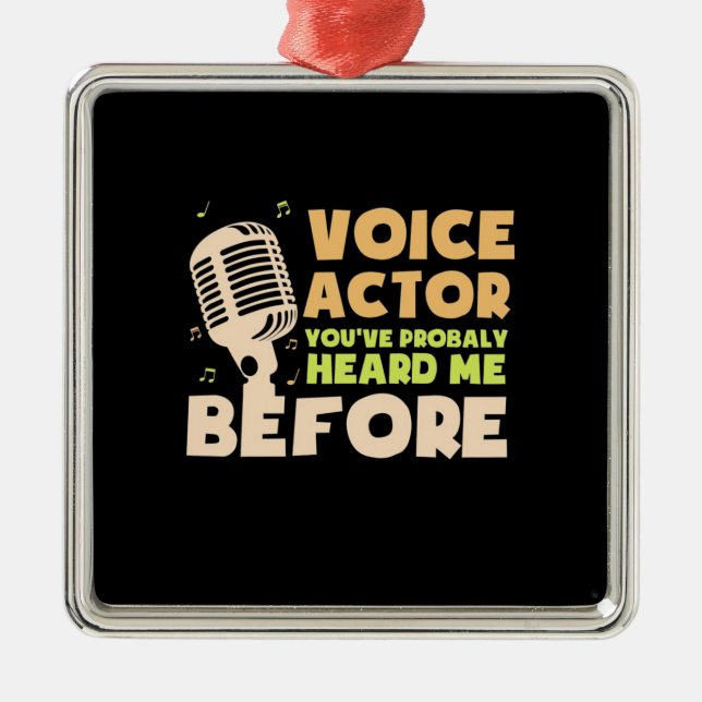 Voice Actor Metal Tree Decoration (Front)
