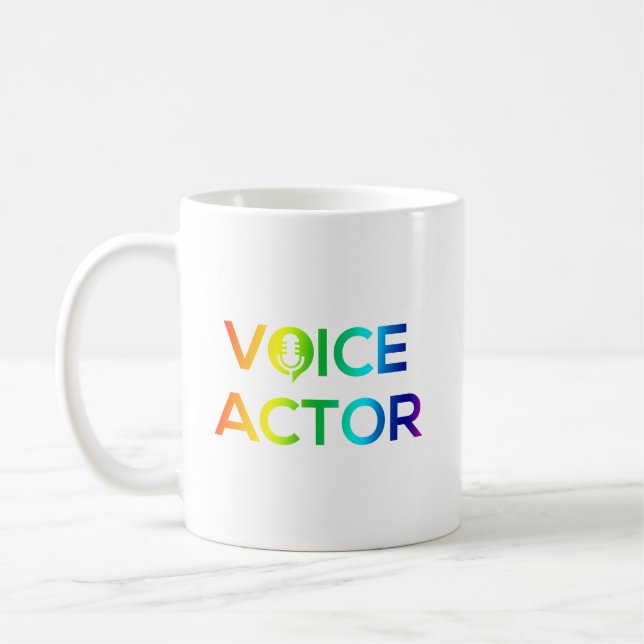 Voice Actor Mug Rainbow (Left)