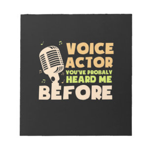Voice Actor Notepad