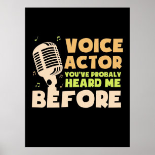 Voice Actor Poster