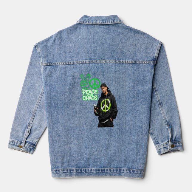 Voice of Peace Denim Jacket (Back)