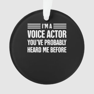 Voice-Over Artist  Voice Acting Premium Gift Ornament