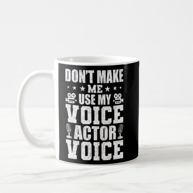 Voice Over Artist Voice Actor Actress Acting  Coffee Mug (Left)
