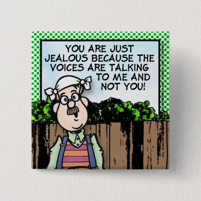 Voices 15 Cm Square Badge (Front)