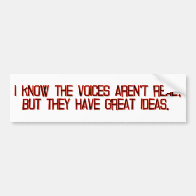 Voices and Ideas Bumper Sticker (Front)