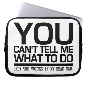 VOICES IN MY HEAD custom laptop sleeve