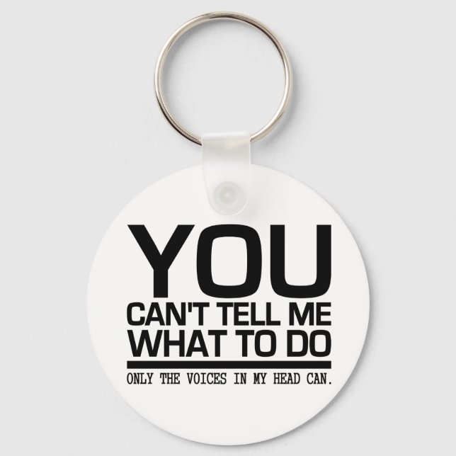 VOICES IN MY HEAD key chain (Front)