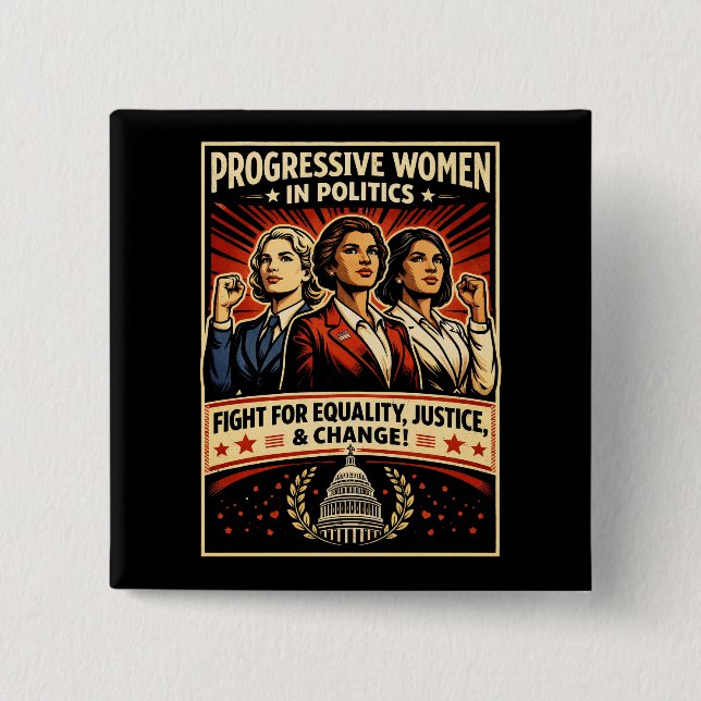 Voices of Change 15 Cm Square Badge (Front)