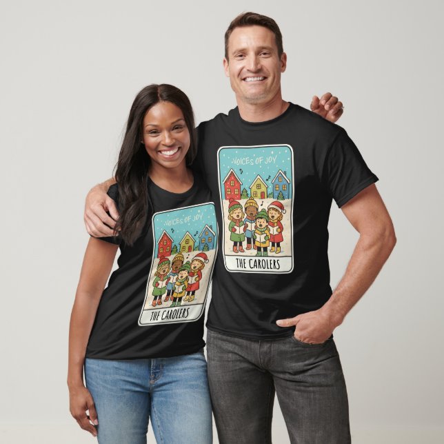 Voices of Joy Christmas Carolers T-Shirt (Unisex)