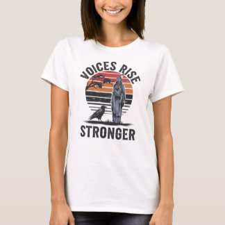 Voices Rise Stronger Native Pride T-Shirt