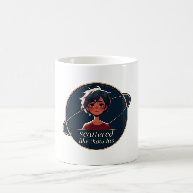 Void 2 Scattered Like Thoughts Portrait Coffee Mug (Center)