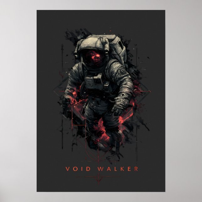 Void Walker Astronaut Heavy Metal Poster (Front)