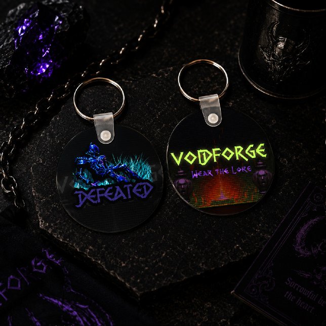 VoidForge "Defeated" Dark Fantasy Fallen Knight  Key Ring (Creator Uploaded)