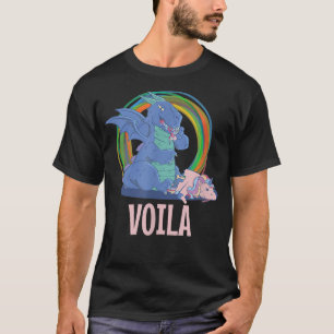 Voila The Last Unicorn Dragon Eaten Satire Fairy T T-Shirt