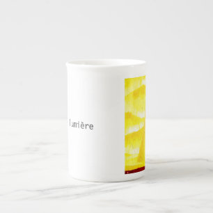 Voile de lumière bone china mug