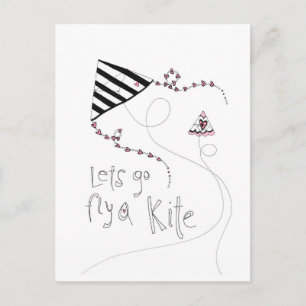 vol25 lets fly a kite postcard