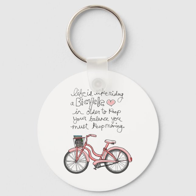 vol25 life is like riding a bicycle key ring (Front)