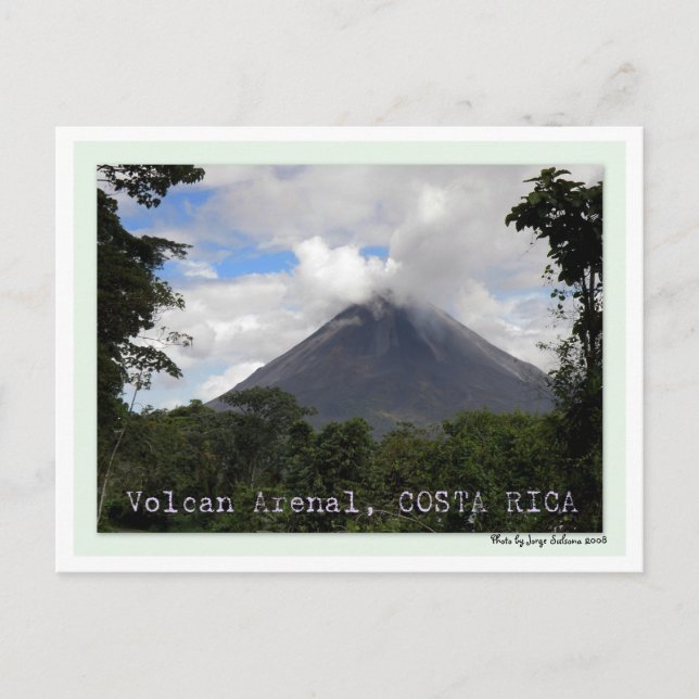 Volcan Arenal COSTA RICA Postcard (Front)