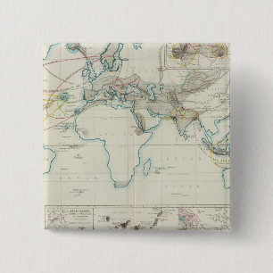 Volcanic action 15 cm square badge