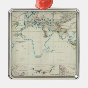 Volcanic action metal tree decoration