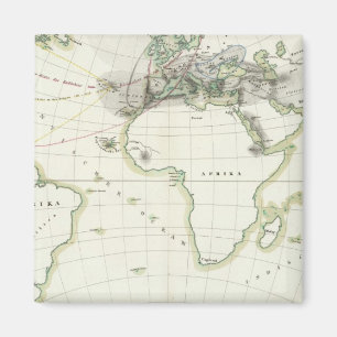 Volcanic Activity Map Magnet