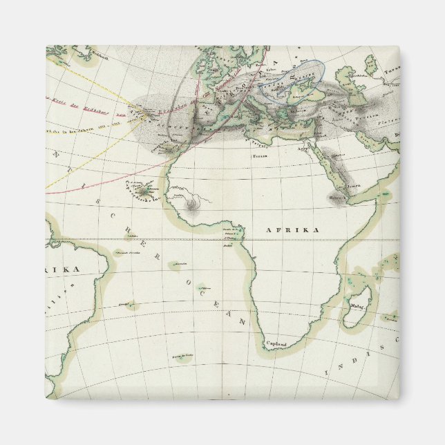 Volcanic Activity Map Magnet (Front)
