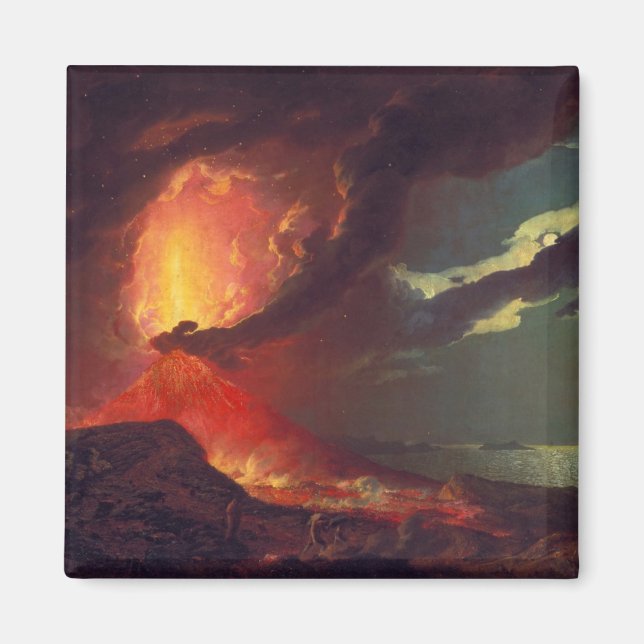 Volcanic Eruption of Mount Vesuvius (Live Volcano) Magnet (Front)