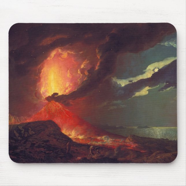 Volcanic Eruption of Mount Vesuvius (Live Volcano) Mouse Mat (Front)