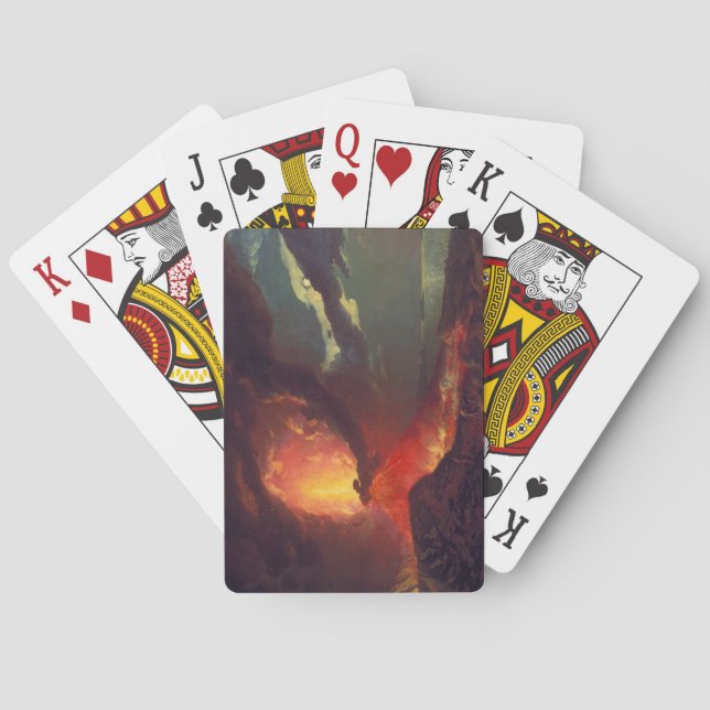 Volcanic Eruption of Mount Vesuvius (Live Volcano) Playing Cards (Back)