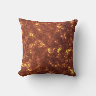 Volcanic hot lava planet surface cushion
