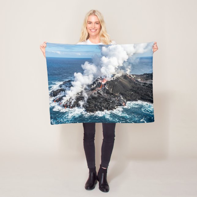 Volcanic Island Fleece Blanket (In Situ)
