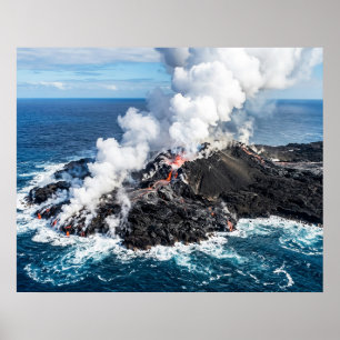 Volcanic Island Poster