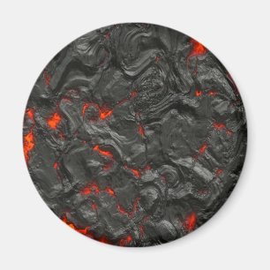 volcanic Lava background effect Magnet